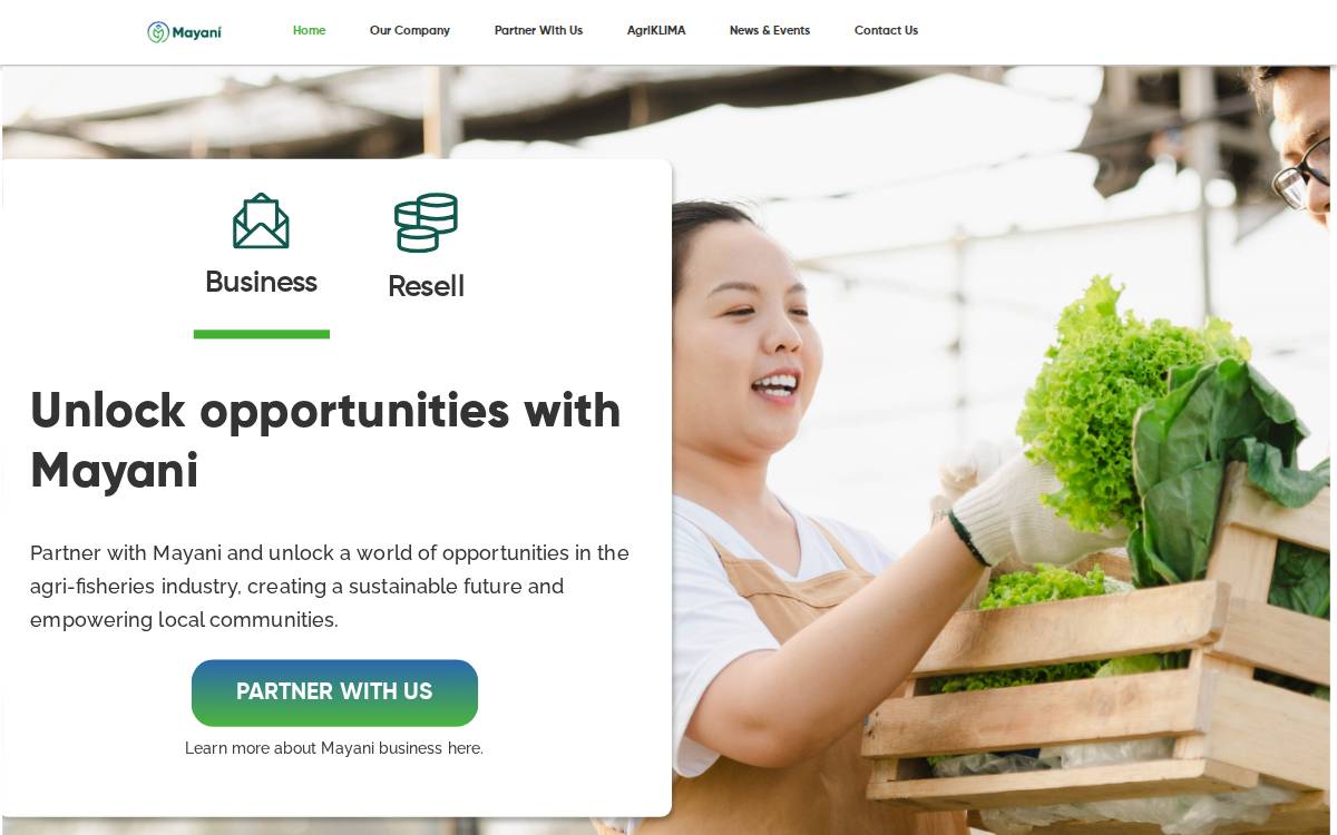 Mayani website preview