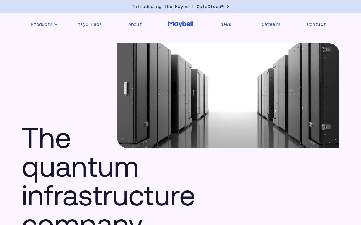 Maybell Quantum website preview