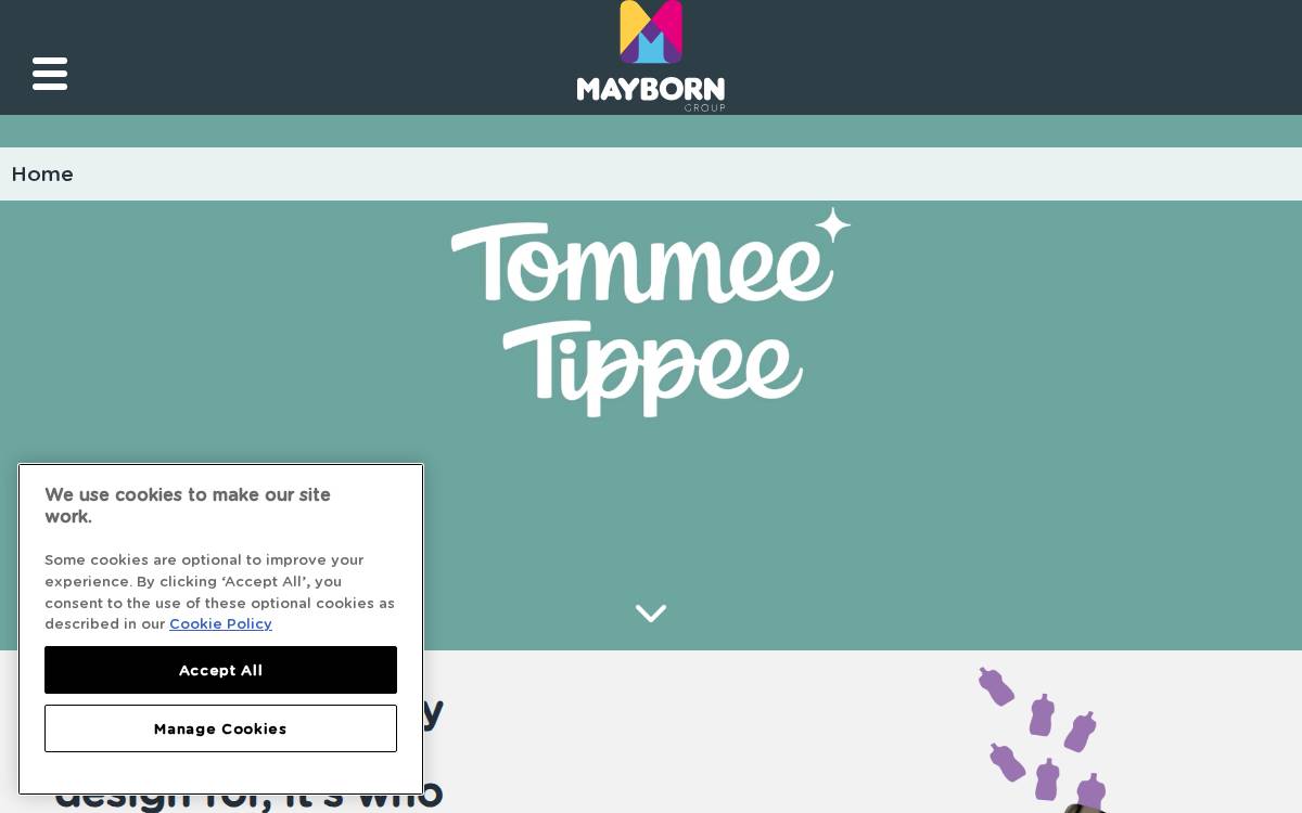 Mayborn website preview