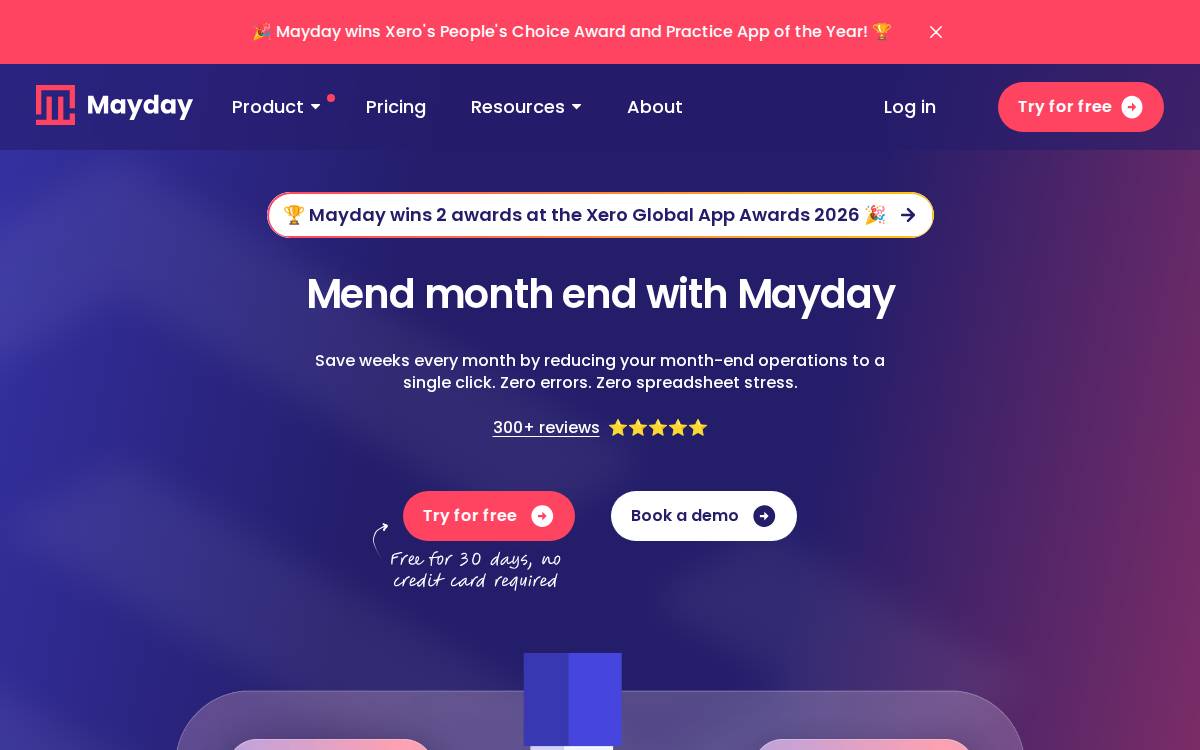 Mayday website preview