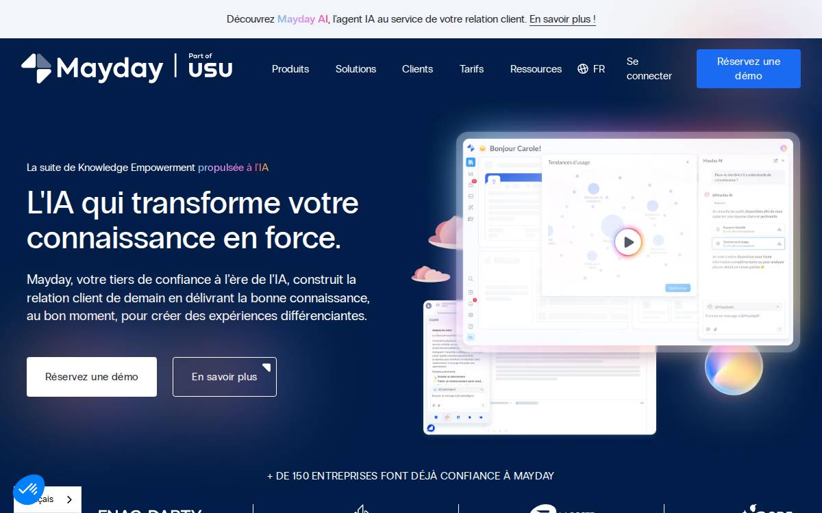 Mayday website preview