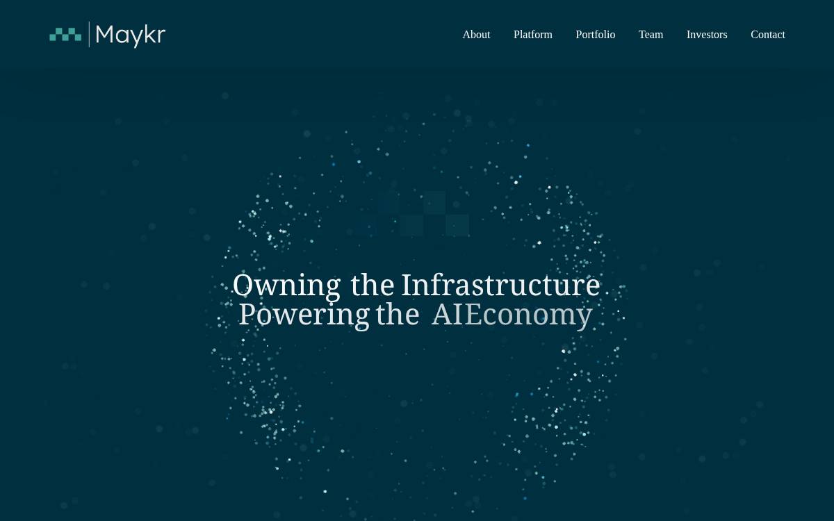 Maykr website preview