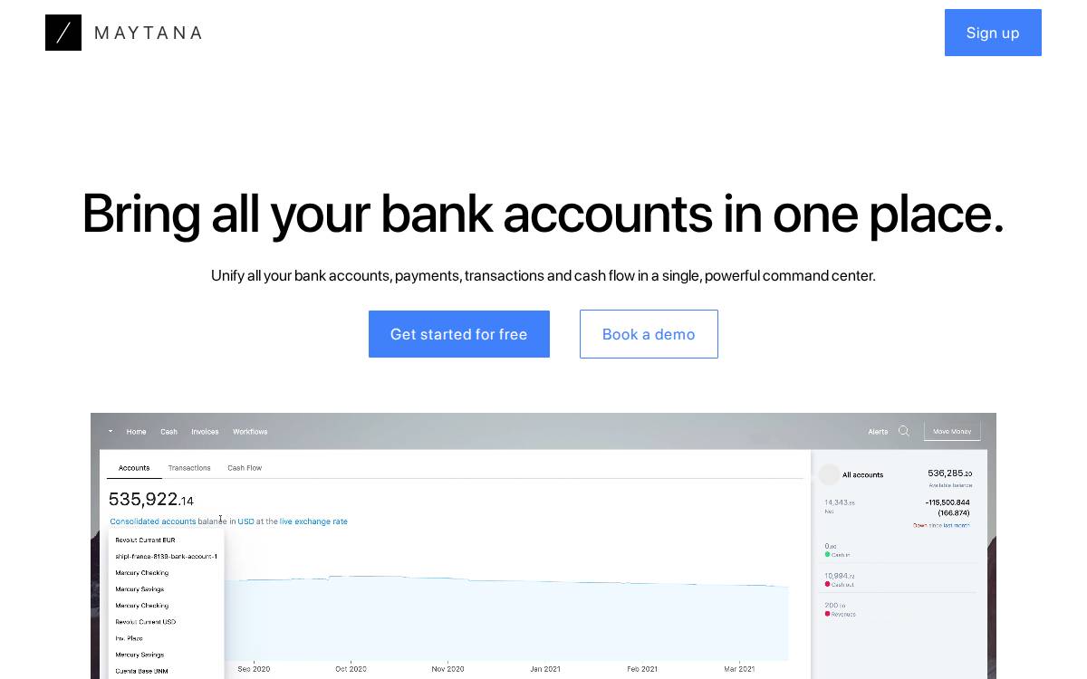 Maytana website preview