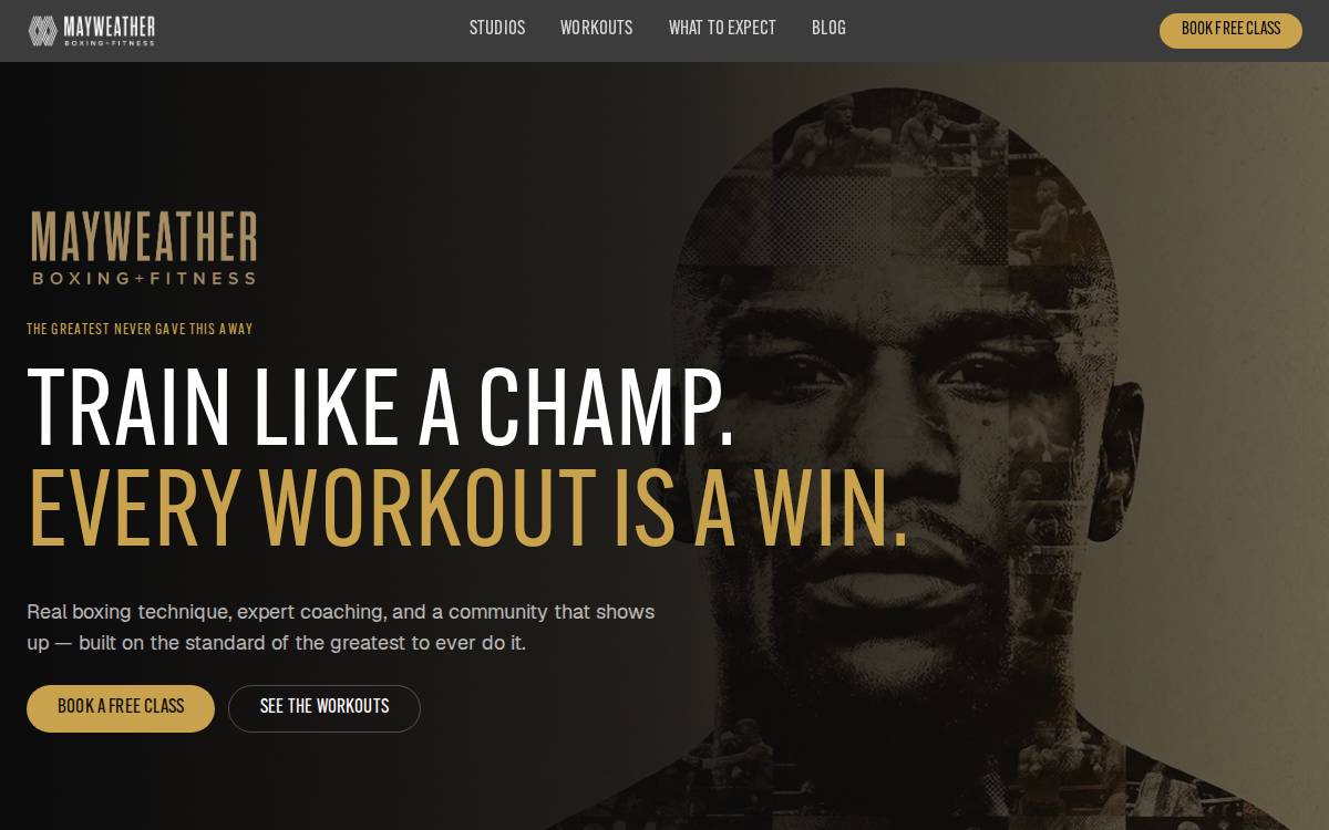Mayweather website preview