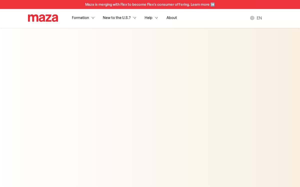 Maza website preview