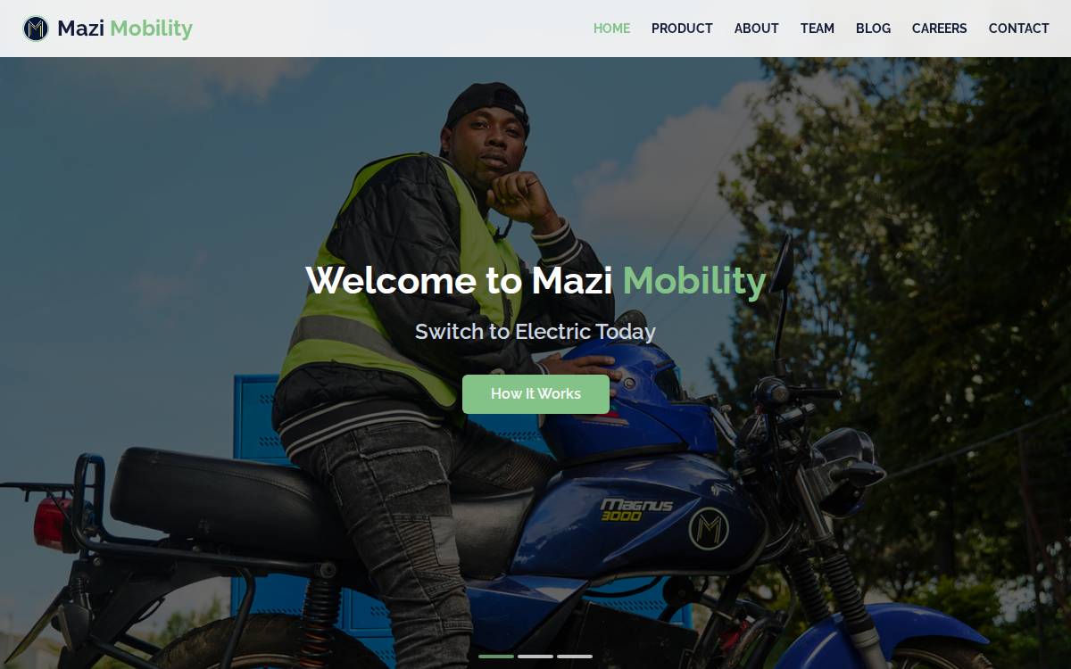 Mazimobility website preview