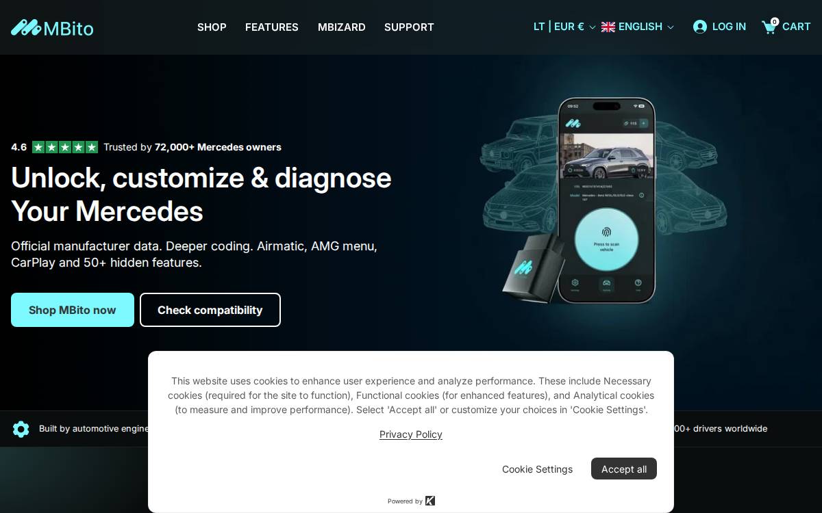 MBito website preview