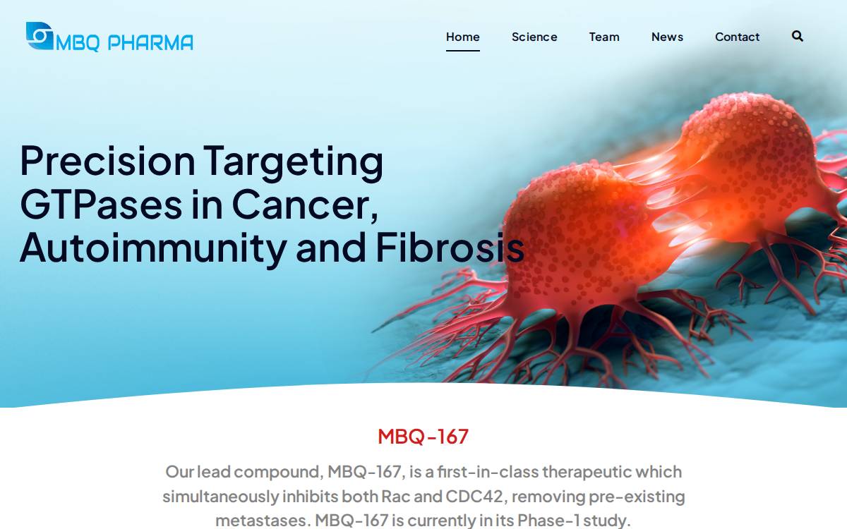 MBQ Pharma website preview
