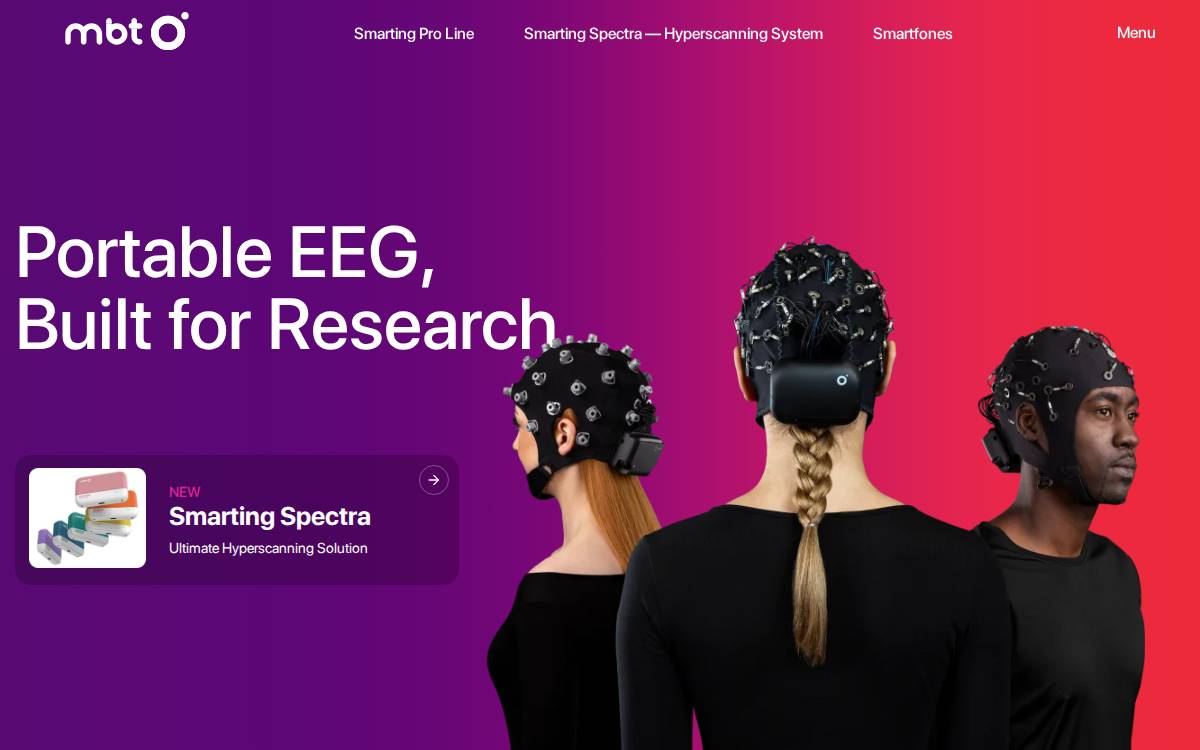 mBrainTrain website preview