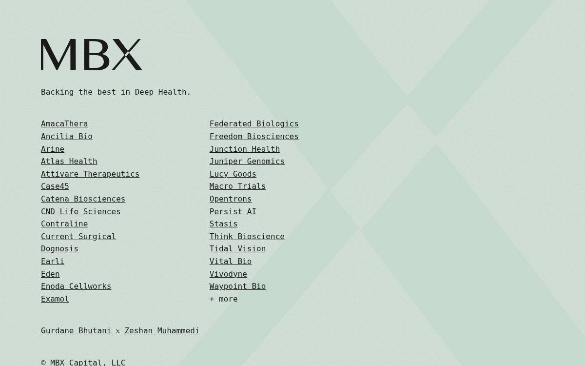 Mbxcapital website preview