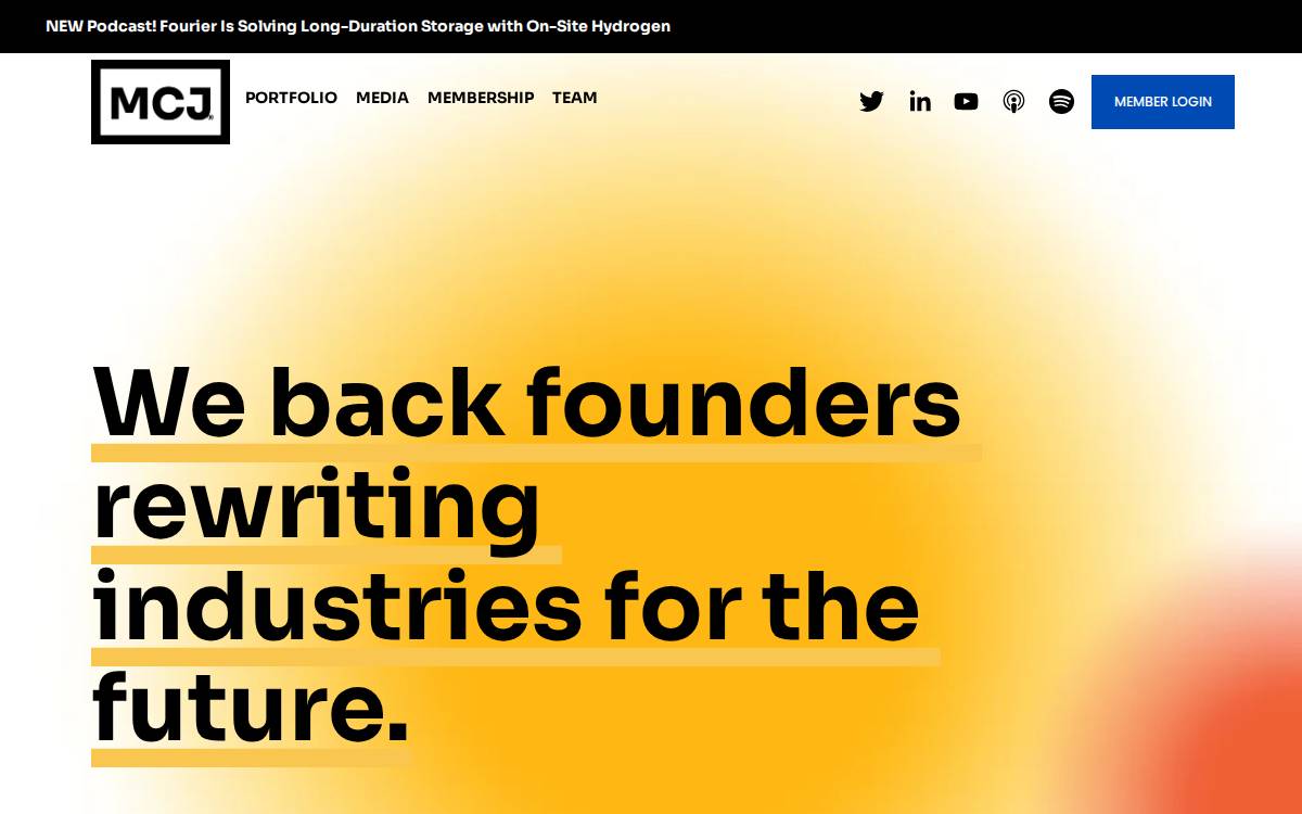 MCJ Collective website preview