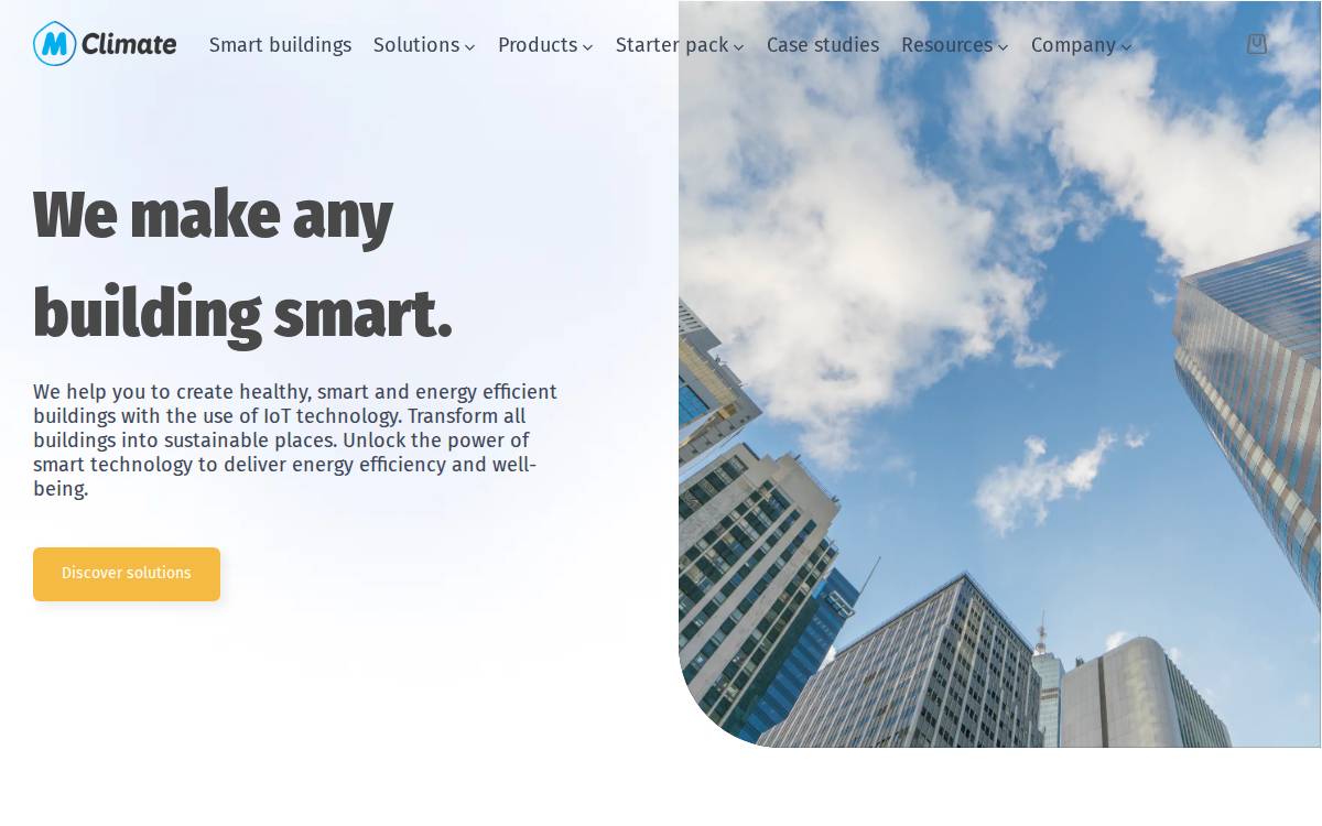 MClimate website preview