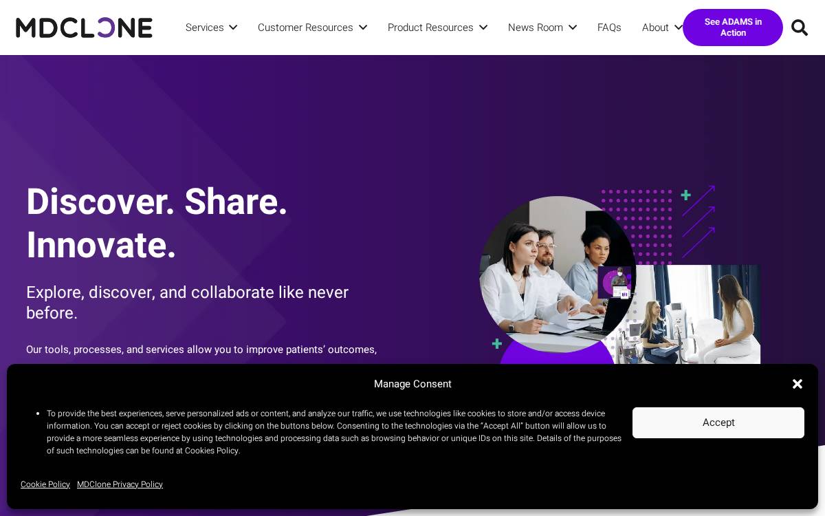 Mdclone website preview