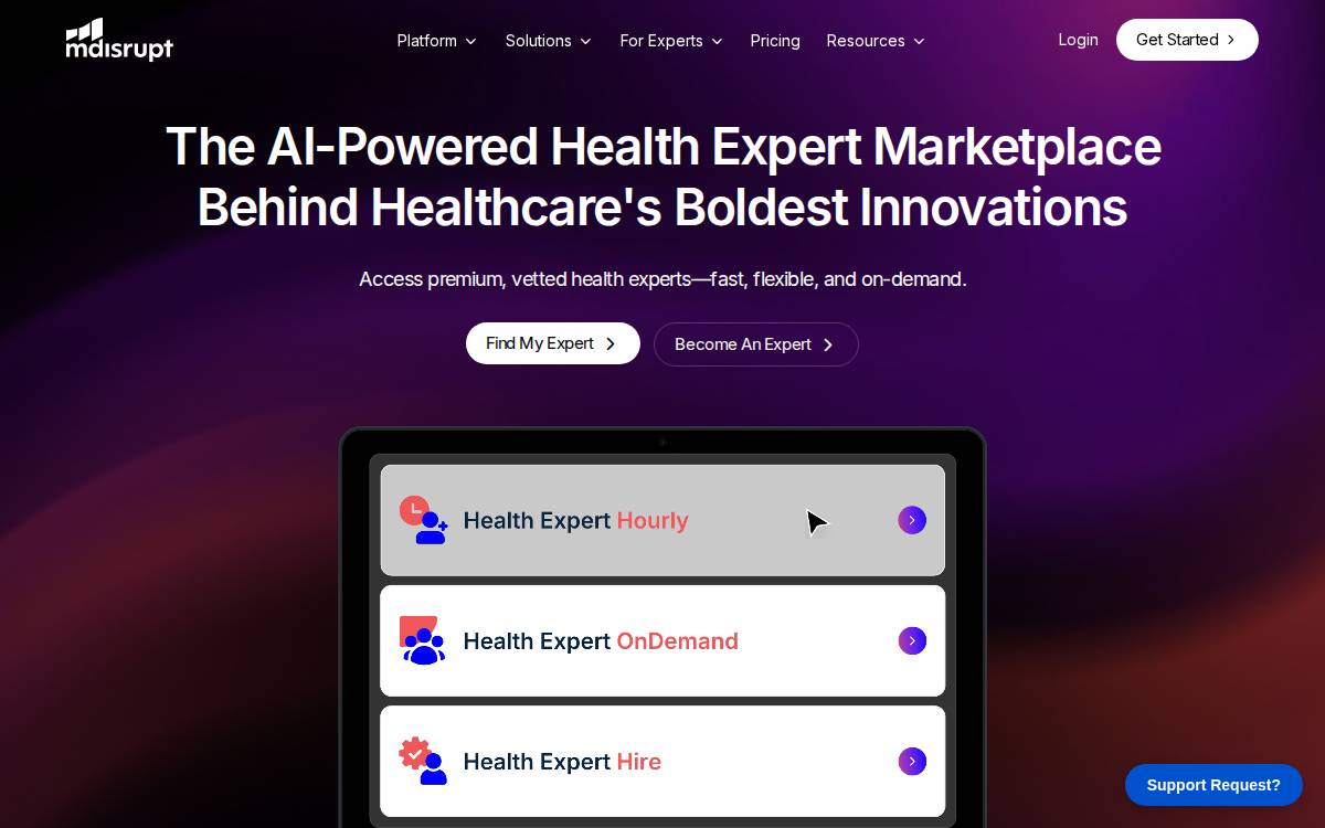 MDisrupt website preview