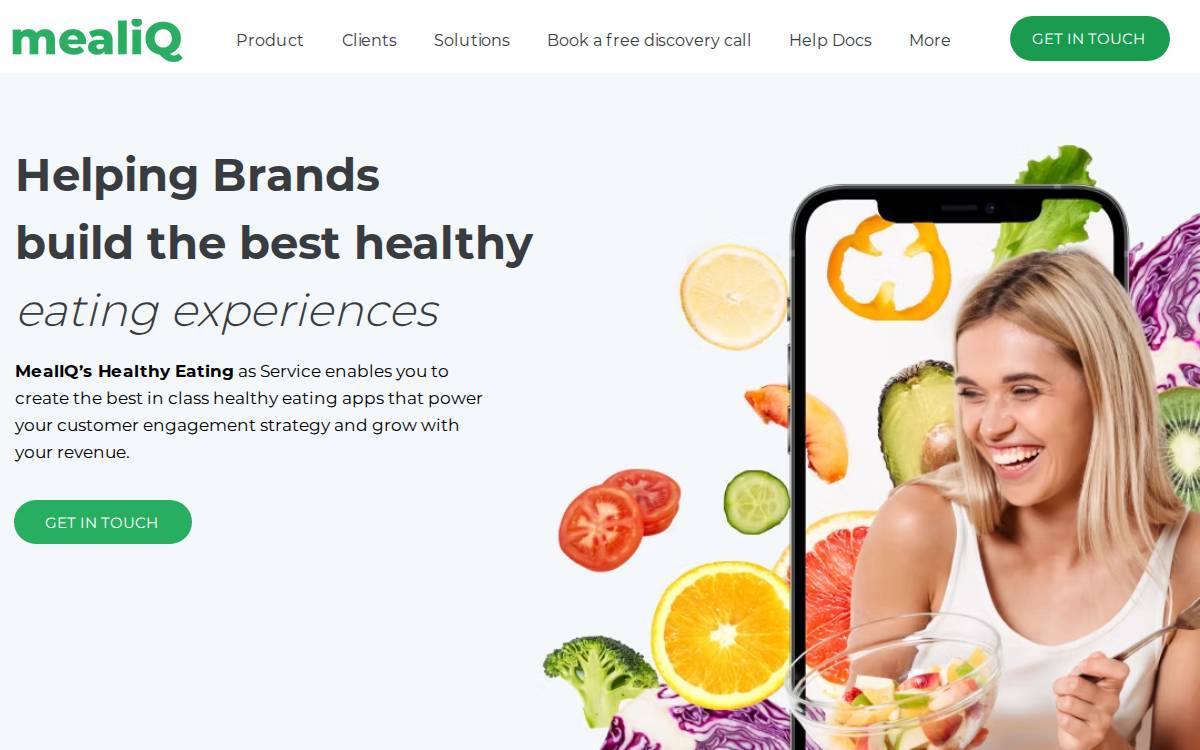 Meal IQ website preview