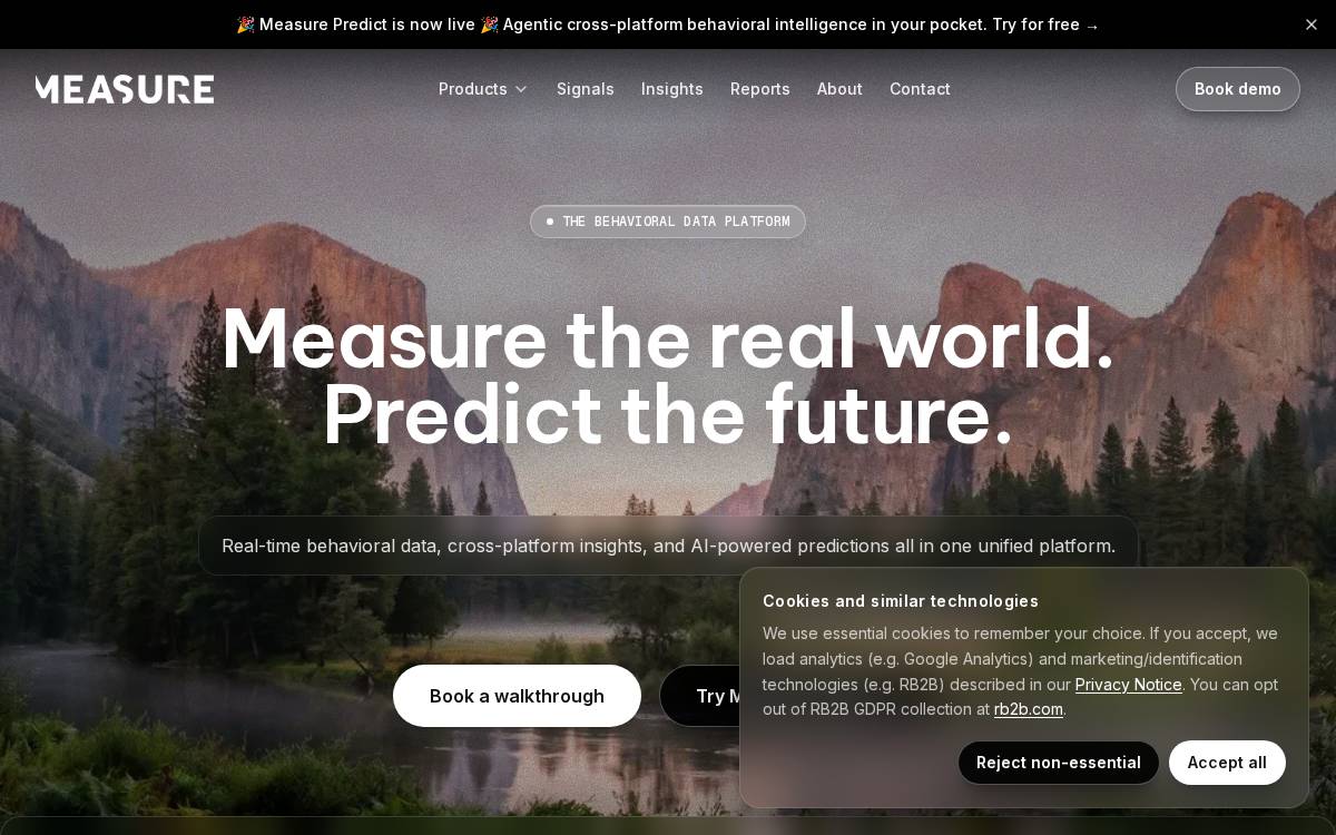 Measure Protocol website preview