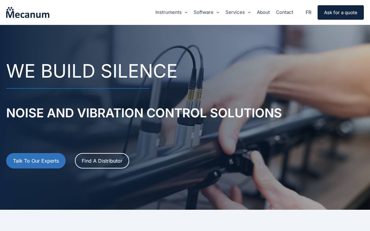 Mecanum Inc. website preview