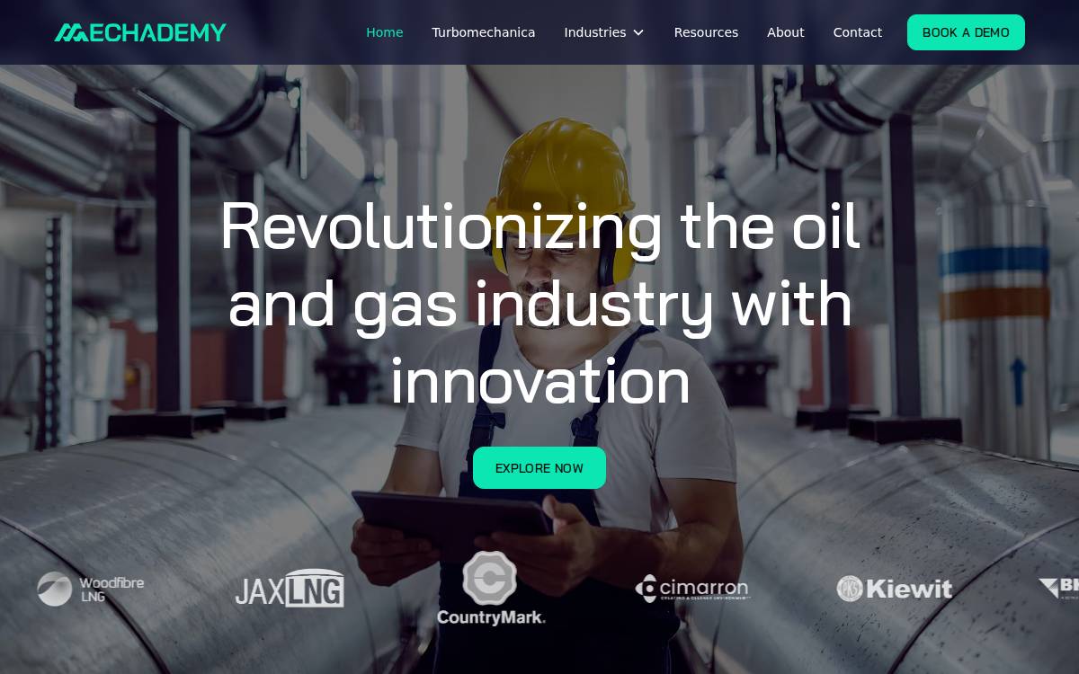 Mechademy website preview