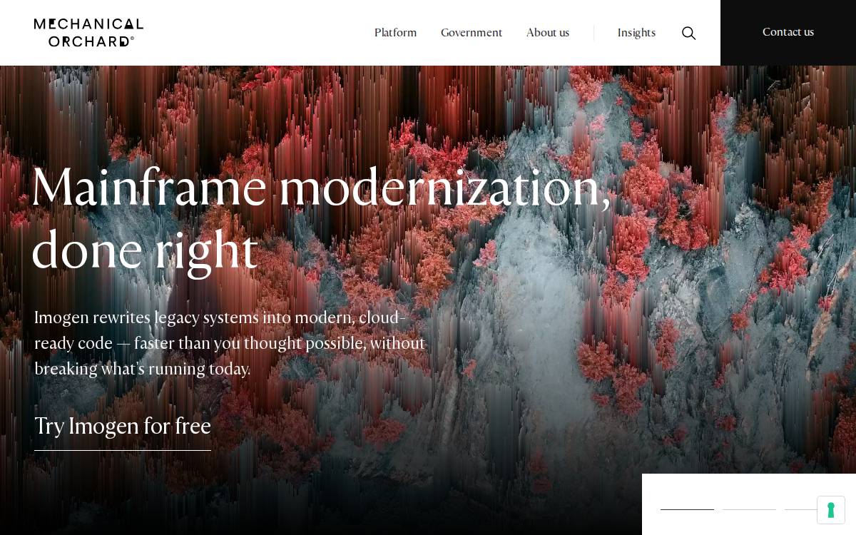 Mechanical Orchard website preview