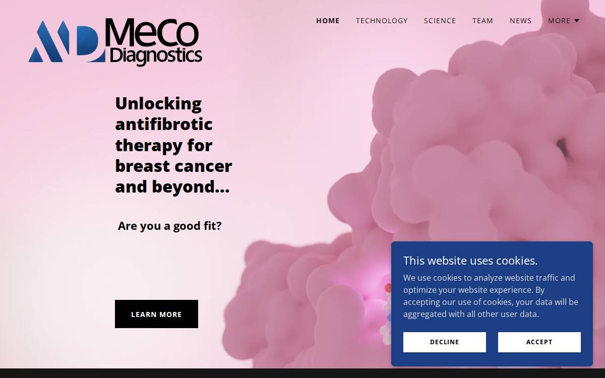 Mecodiagnostics website preview