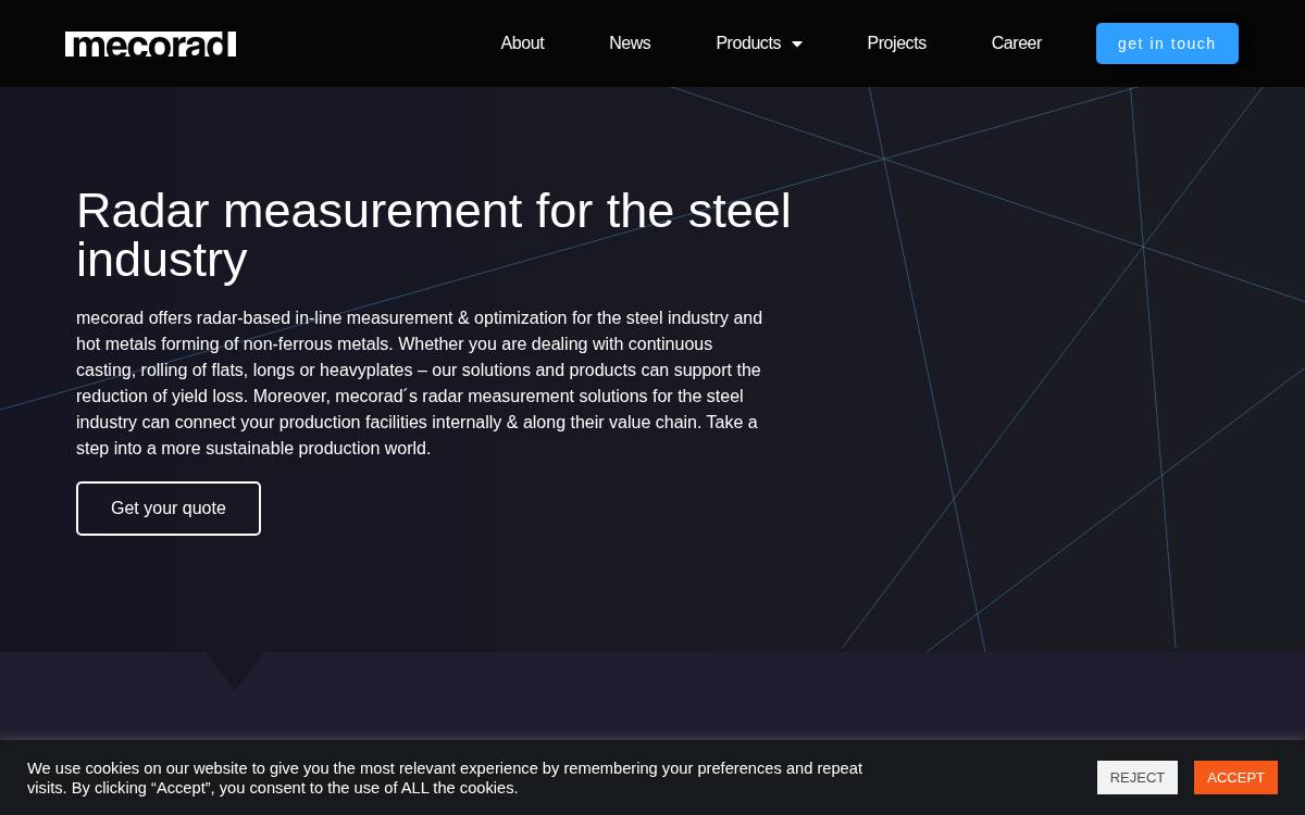 mecorad GmbH website preview