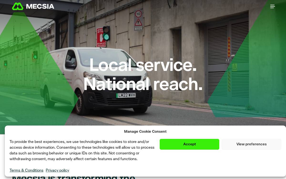 Mecsia website preview