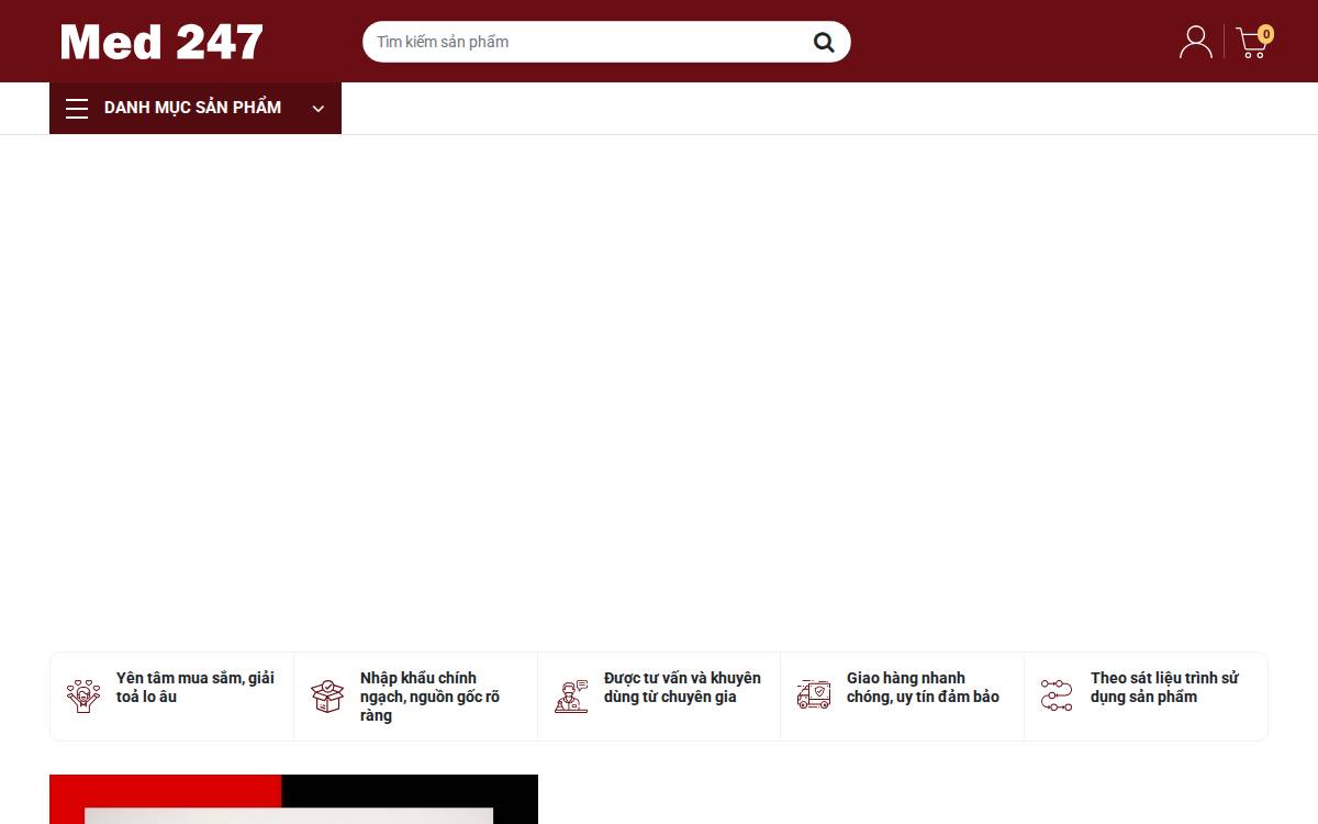 Med247 website preview