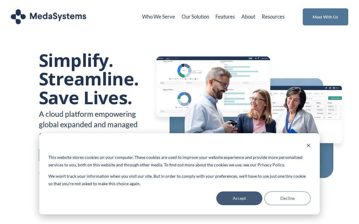 Meda Systems website preview