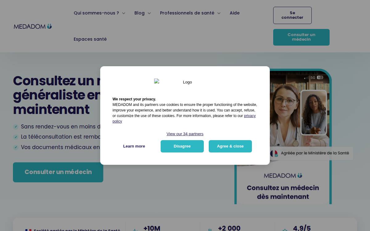 Medadom website preview