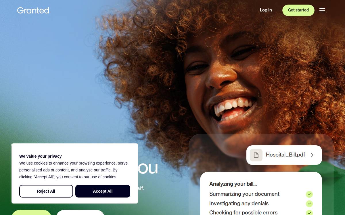 Medbill website preview