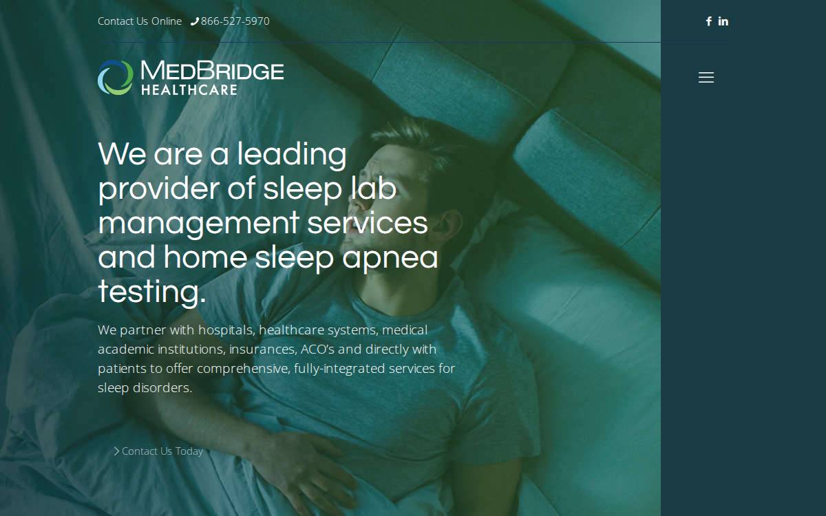 MedBridge Healthcare website preview