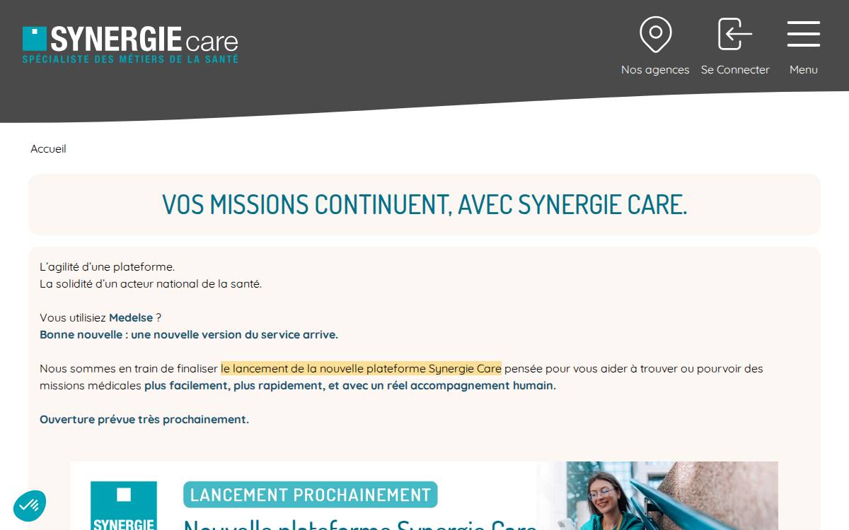 Medelse website preview