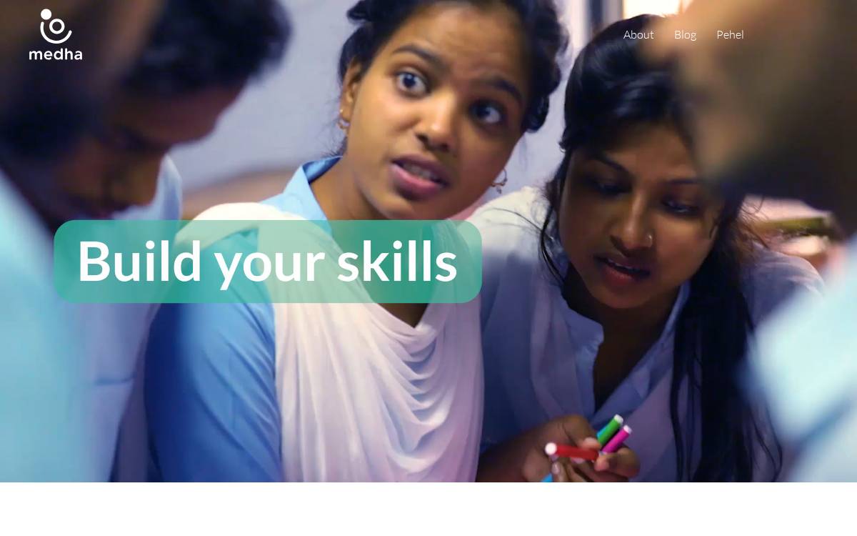 Medha website preview