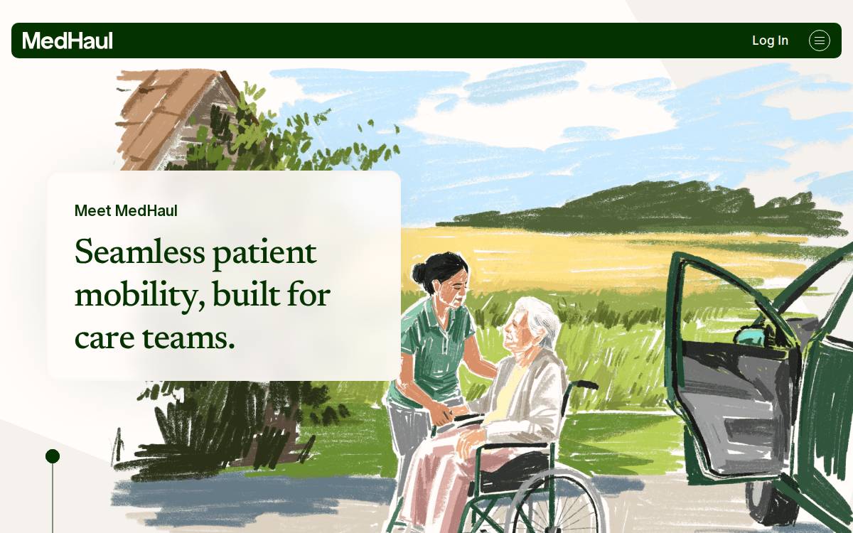 Medhaul website preview