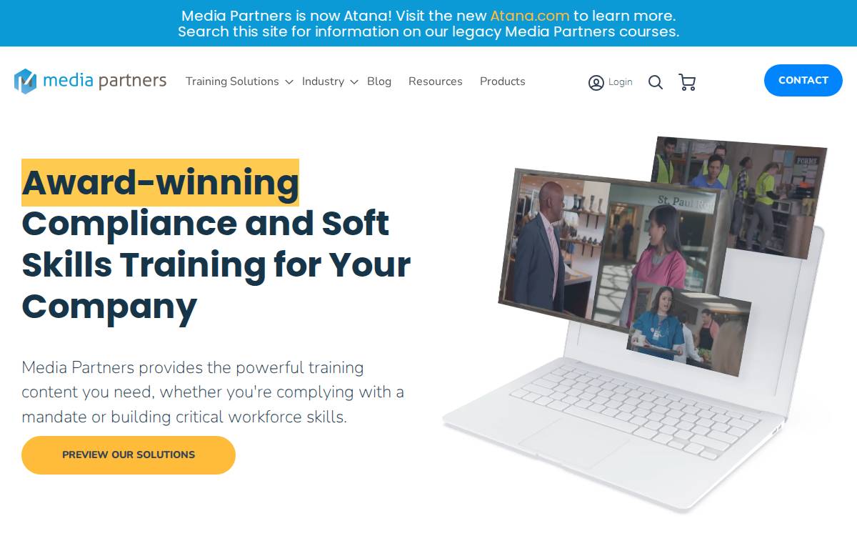 Media Partners website preview