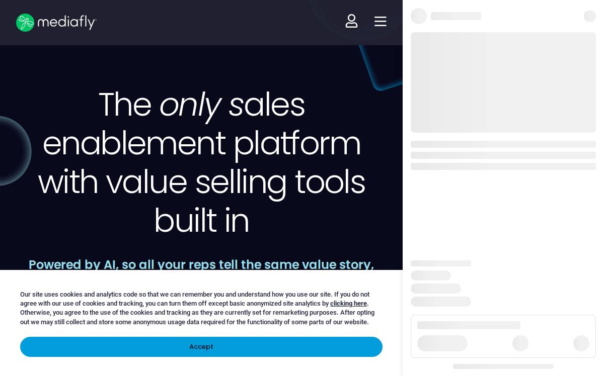 Mediafly website preview