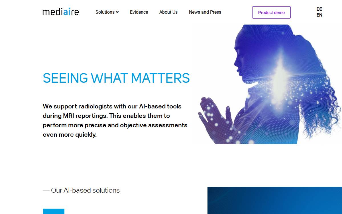 Mediaire website preview