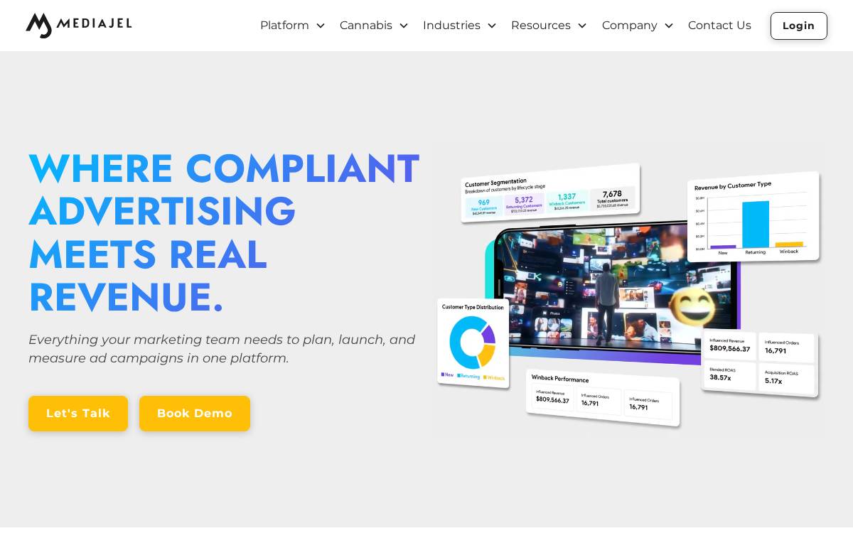 MediaJel website preview