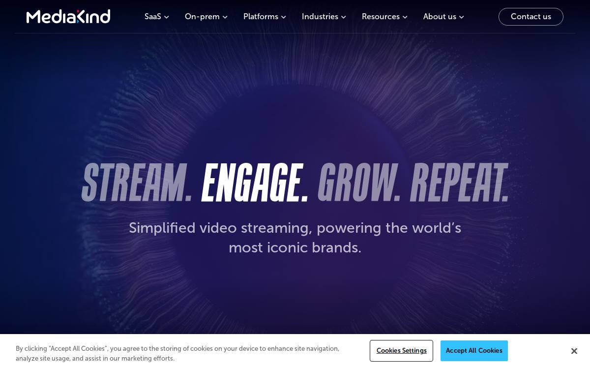 Mediakind website preview