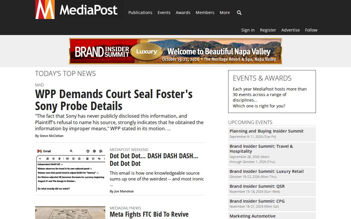 Mediapost website preview