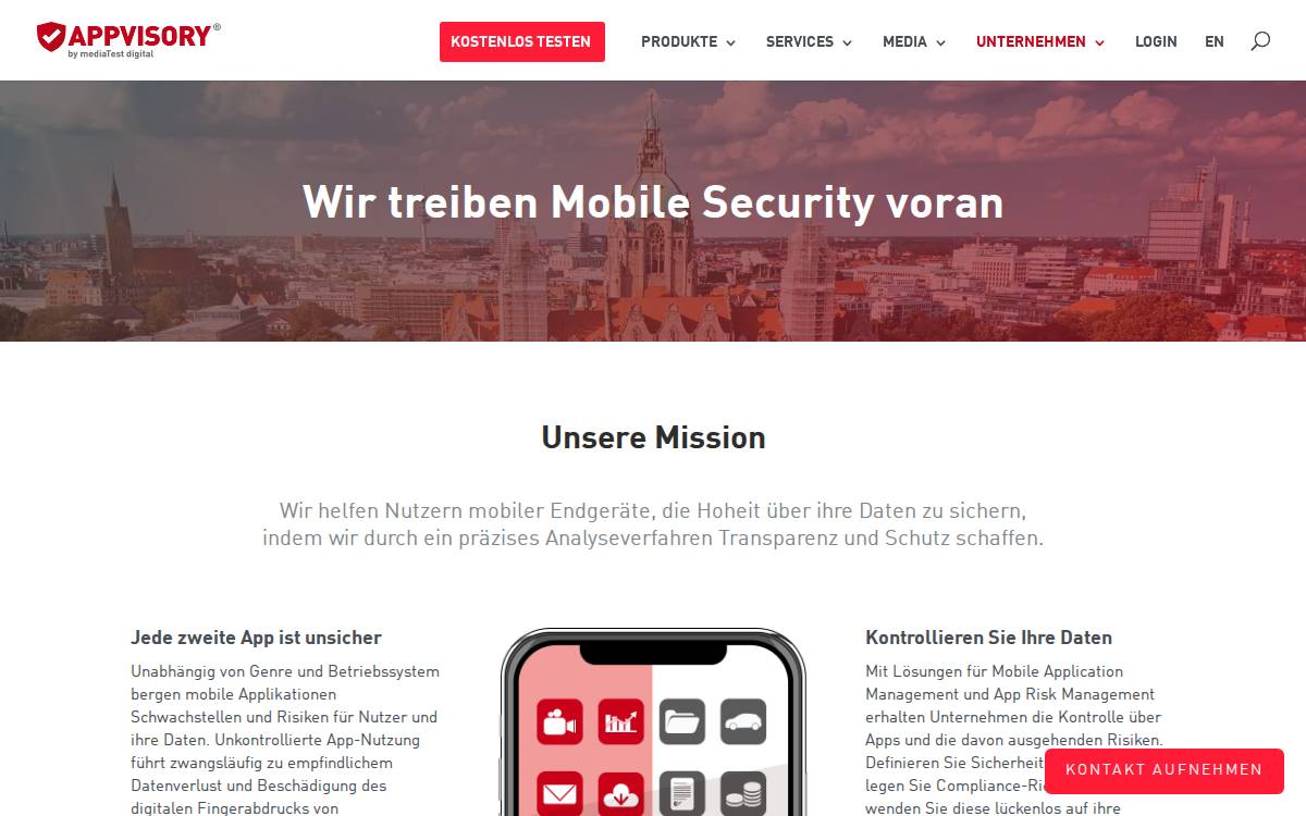 Mediatest Digital website preview