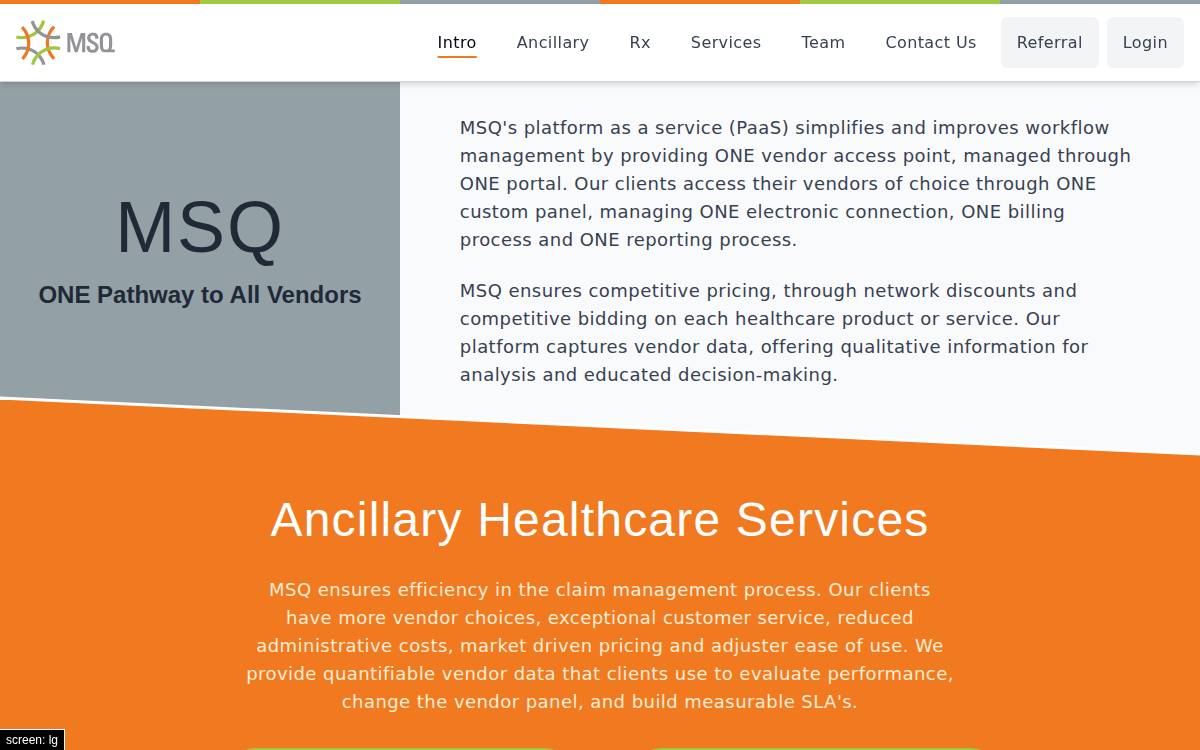 Medical Service Quotes website preview