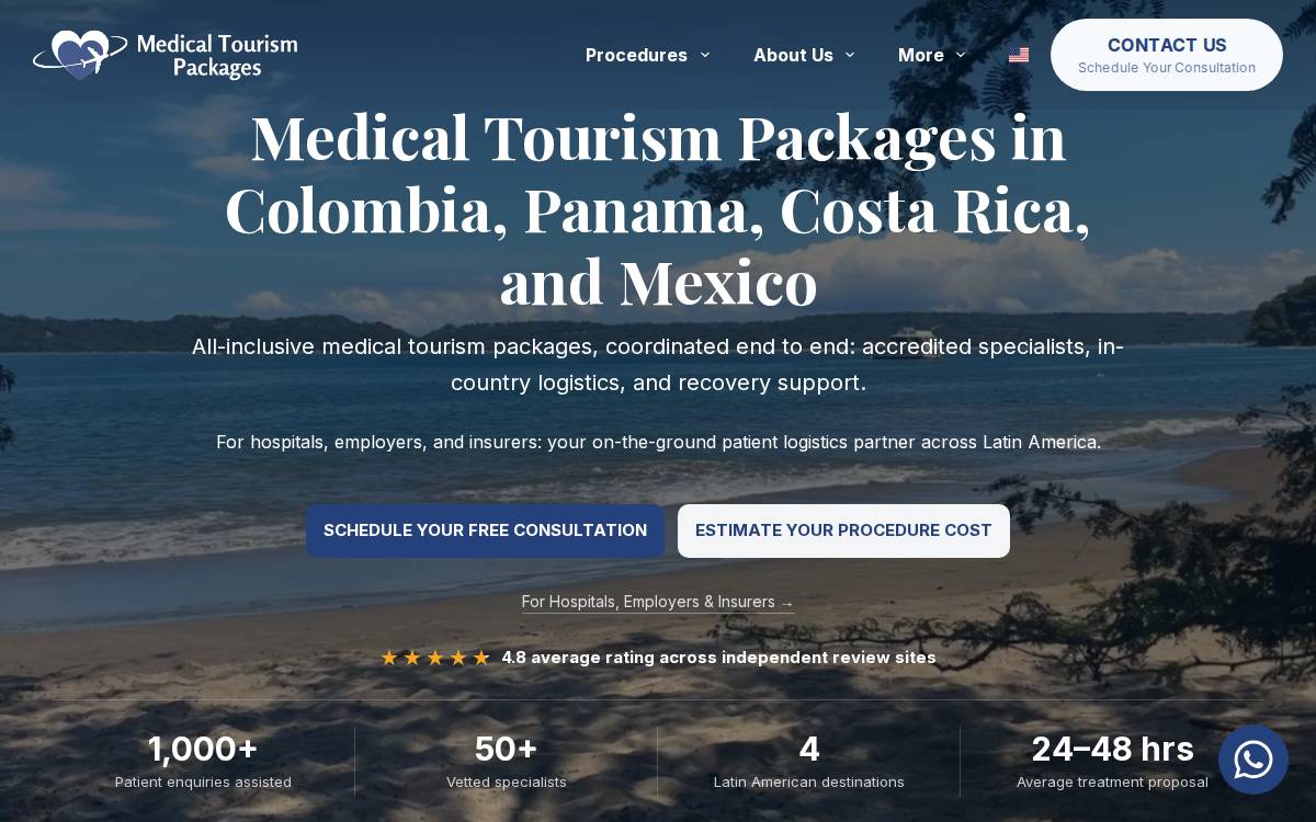 Medical Tourism Packages website preview