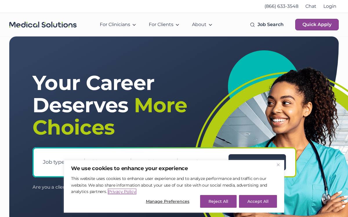 Medicalsolutions website preview