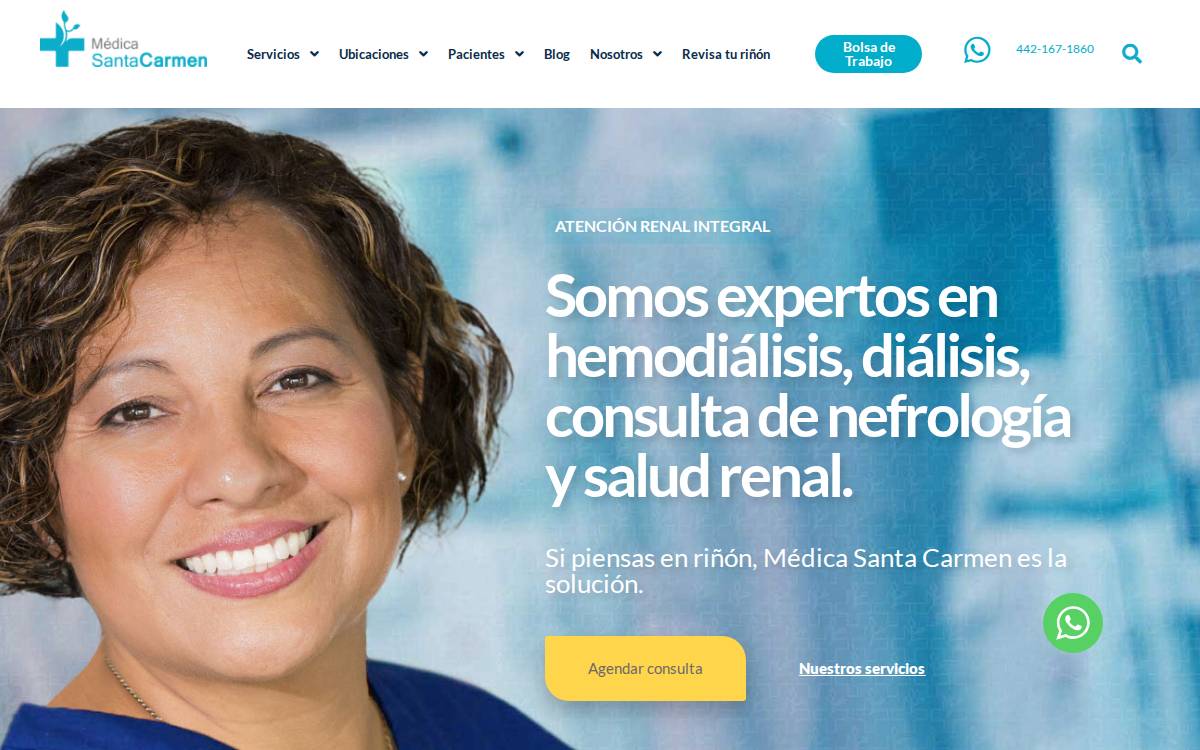 Medicasantacarmen website preview
