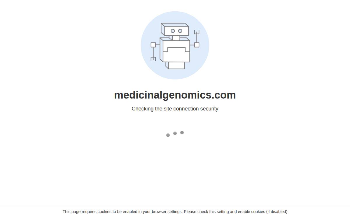Medicinalgenomics website preview