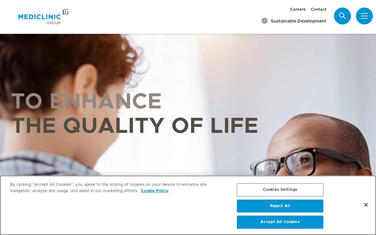 Mediclinic website preview