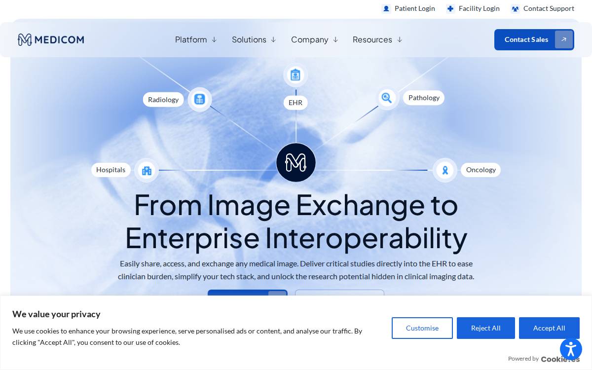 Medicom website preview