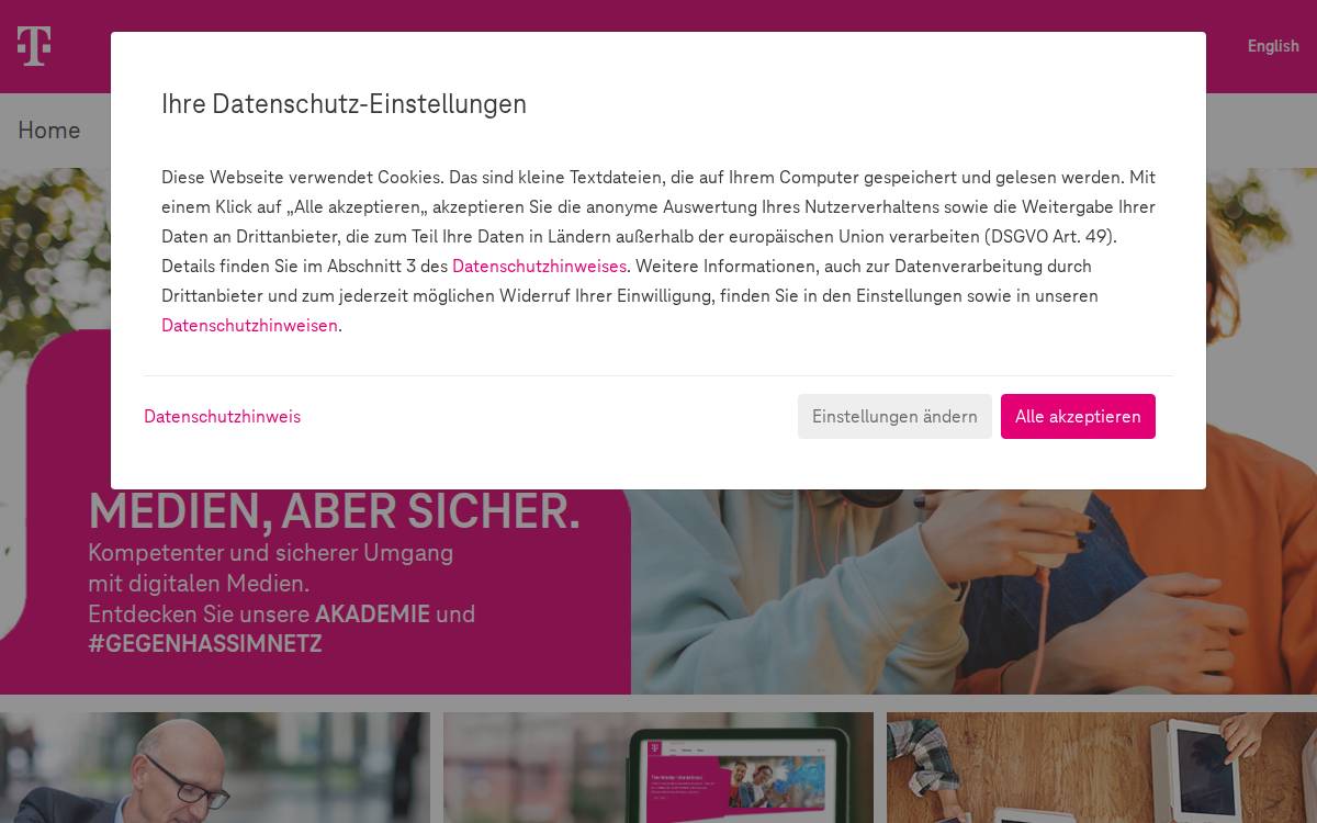 Medienabersicher website preview