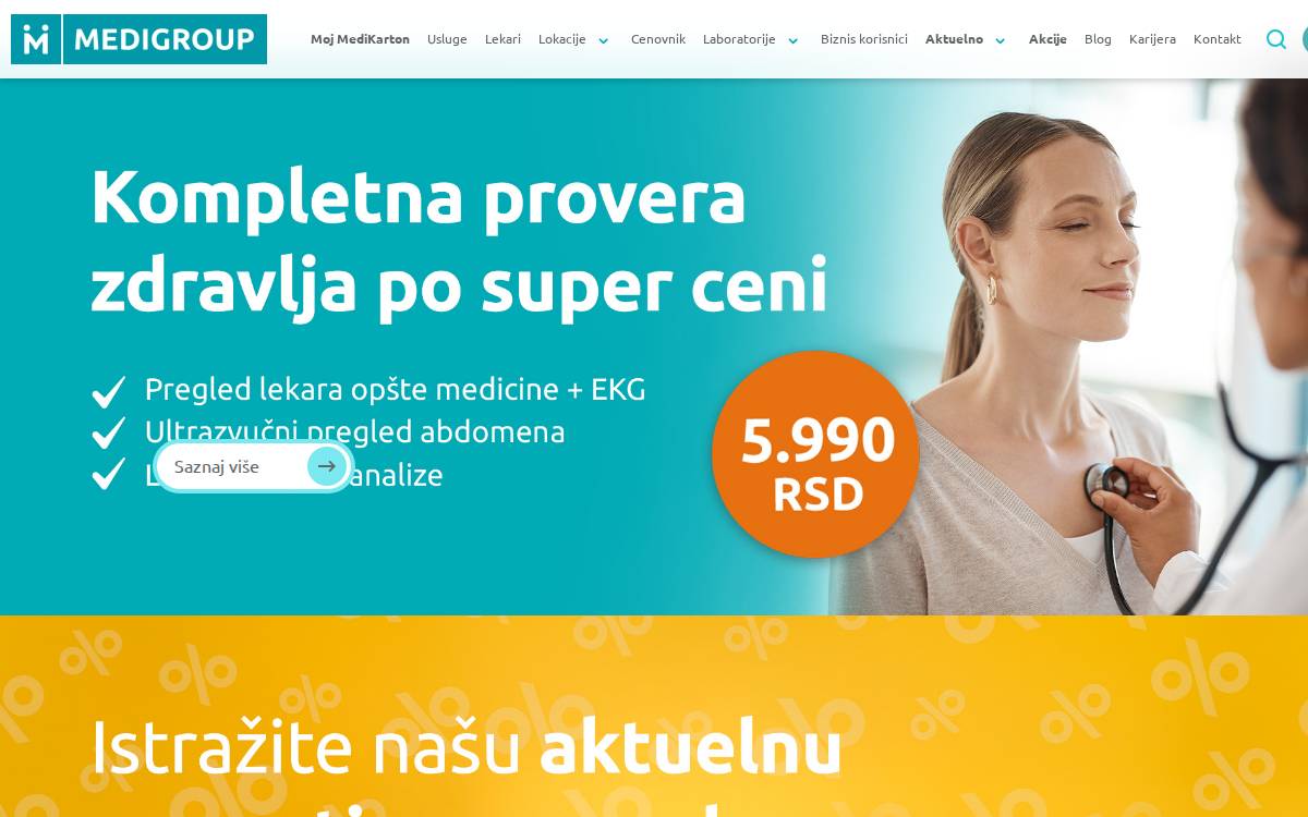Medigroup website preview
